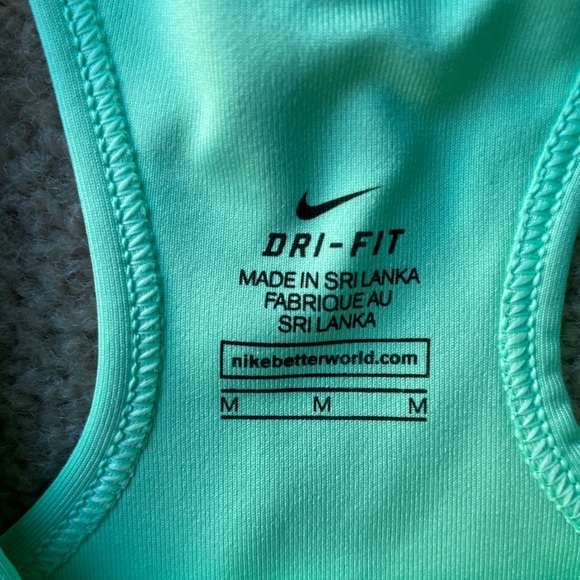 Mint green and purple Nike sports bra - Picture 3 of 3